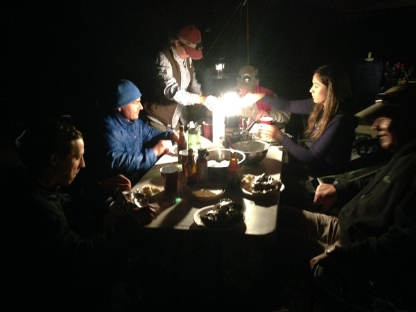 Dining at Spey Camp