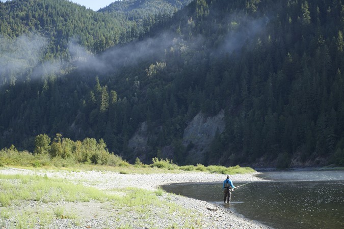 Morning mist on the Klamath