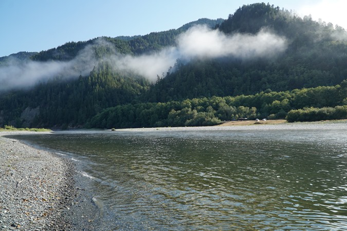 Morning mist on the Klamath