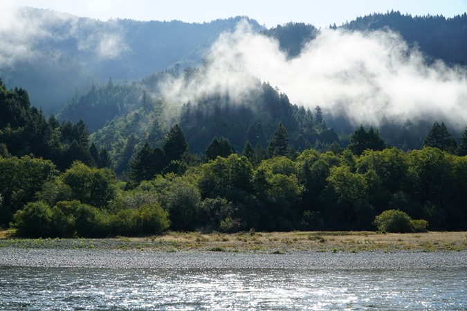 Morning mist on the Klamath